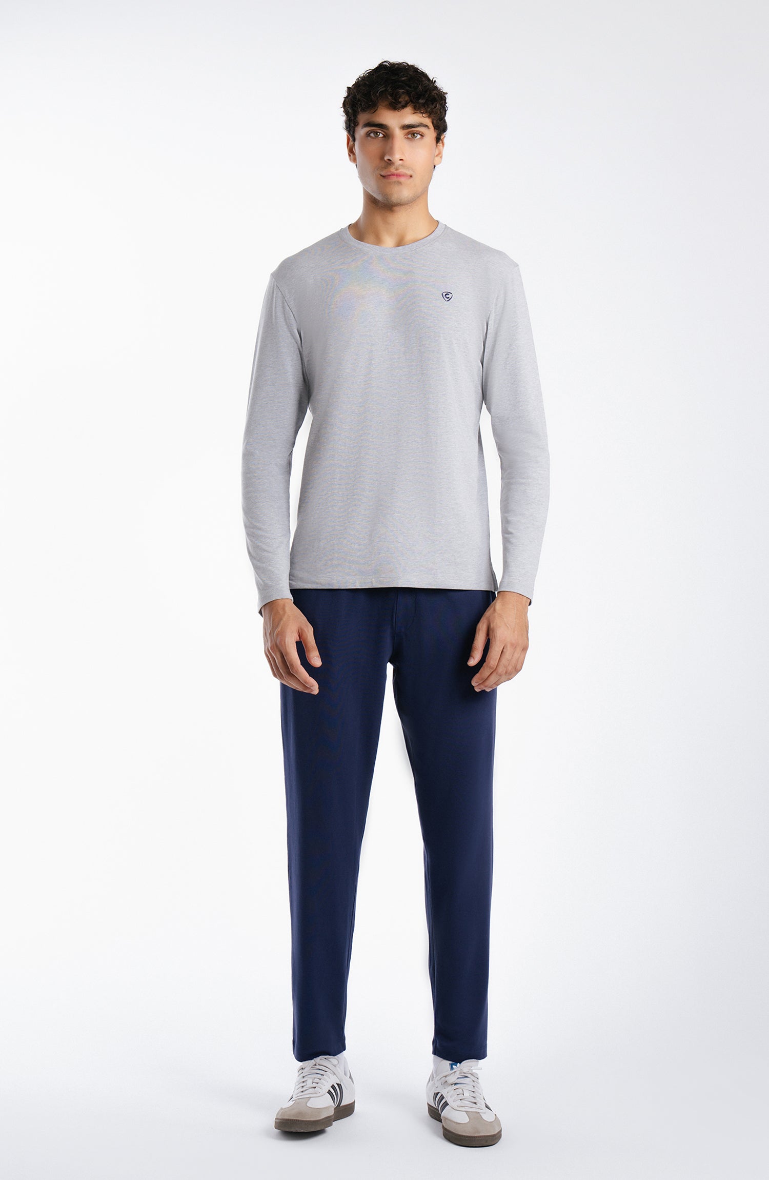 Sab Grey Lycra Loungewear Set - Ash Grey