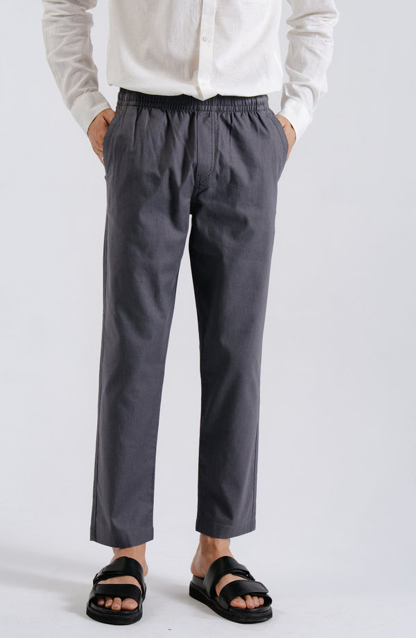 Linen Lounge Wear - Charcoal