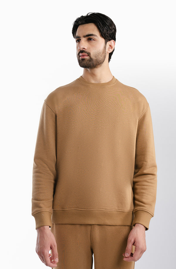 Solid Sweatshirt - Mustard