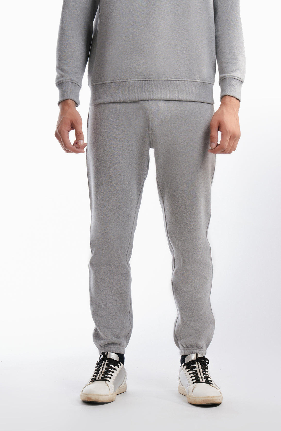 Sab Grey Fleece Joggers Pants - Ash Grey