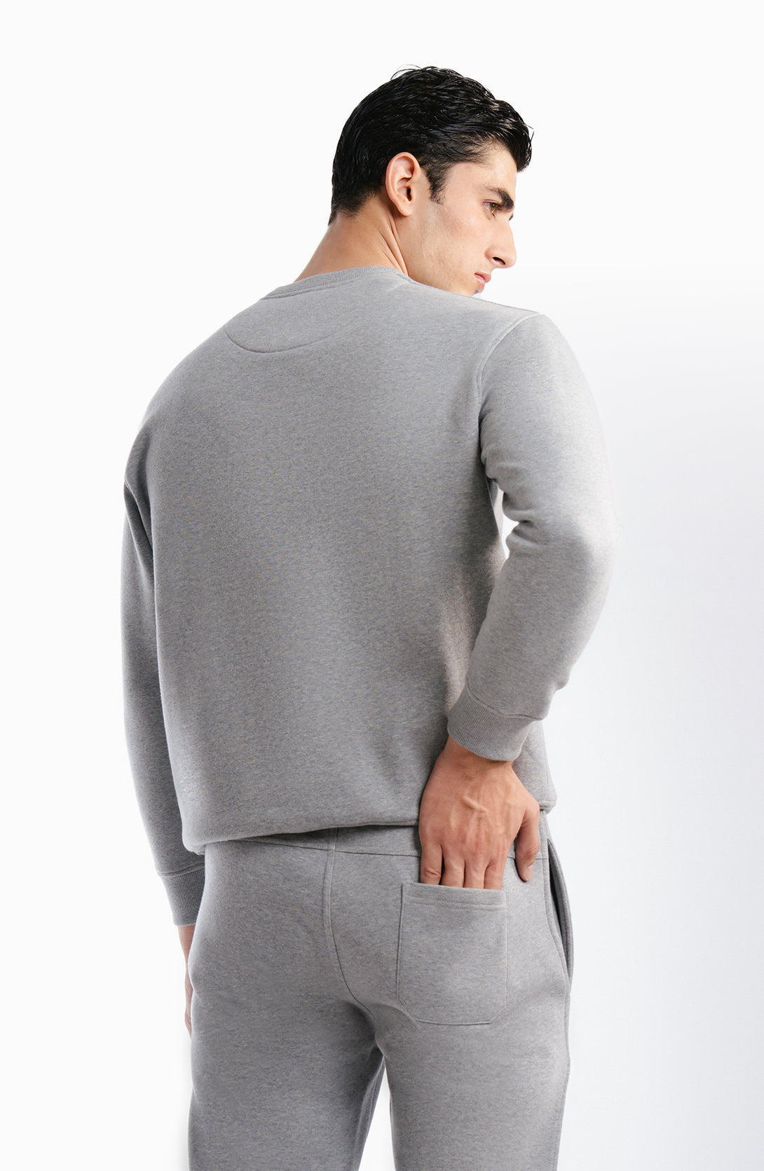 Sab Grey Fleece Joggers Pants - Ash Grey