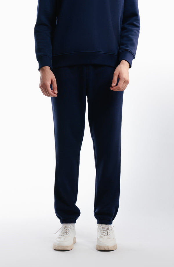 Fleece Joggers Pants - Navy Blue