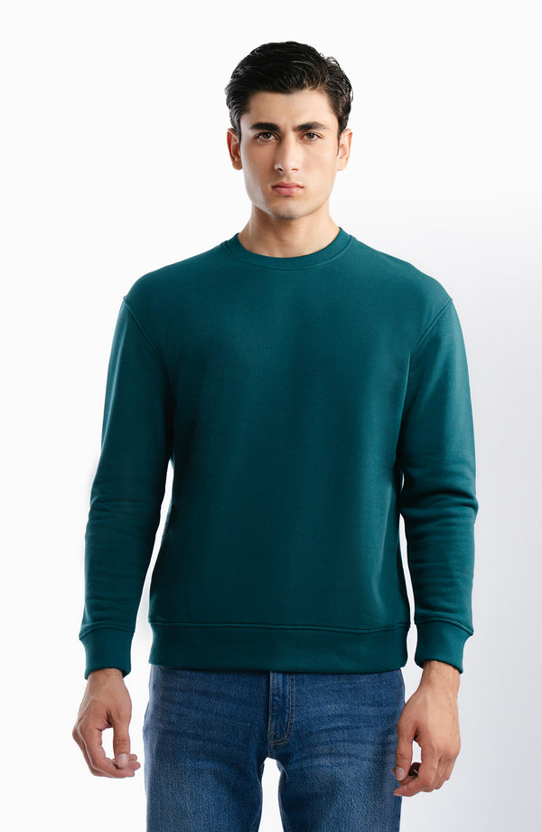 Solid Sweatshirt - Green