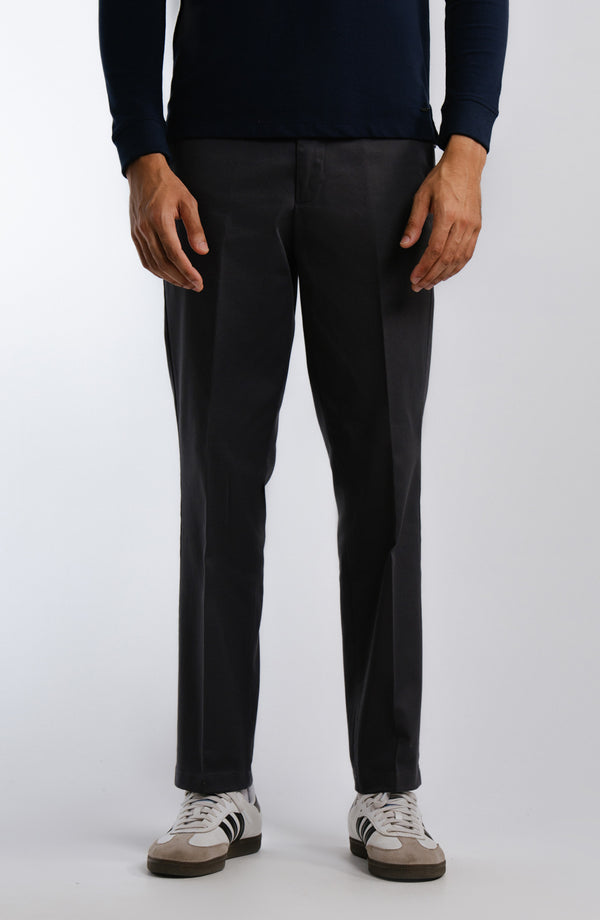 Wrinkle Free Slim Fit Pant - Charcoal