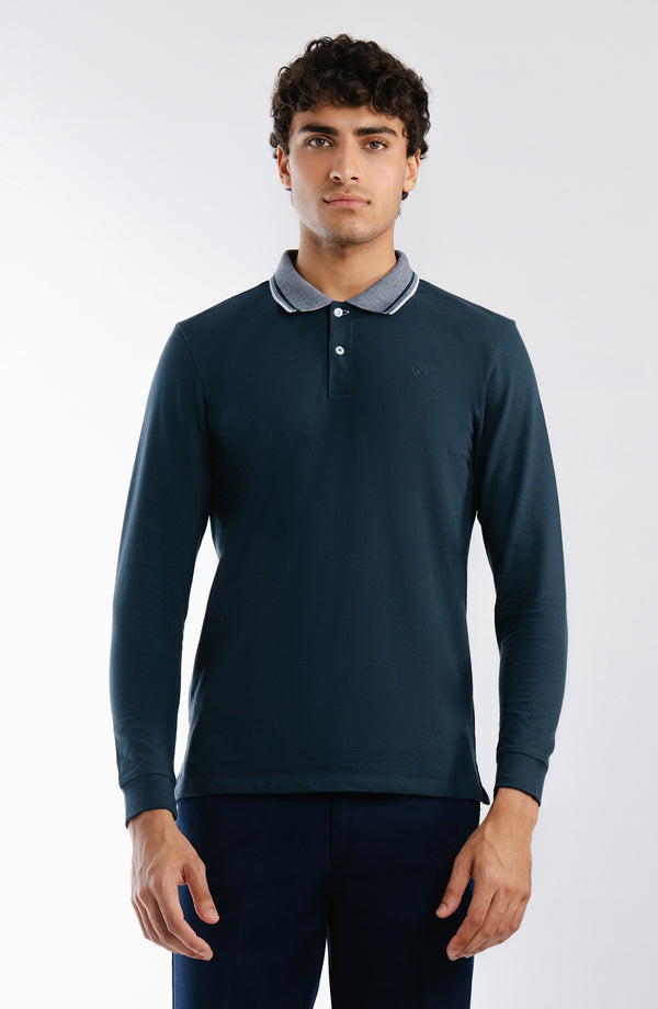 Stretch Pique Polo - Teal