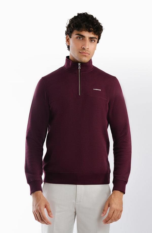 Fleece Pullover - Maroon