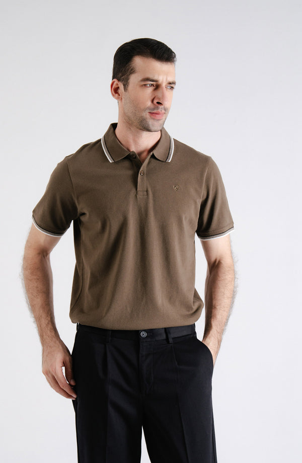 Half Sleeves Pique Polo Shirt