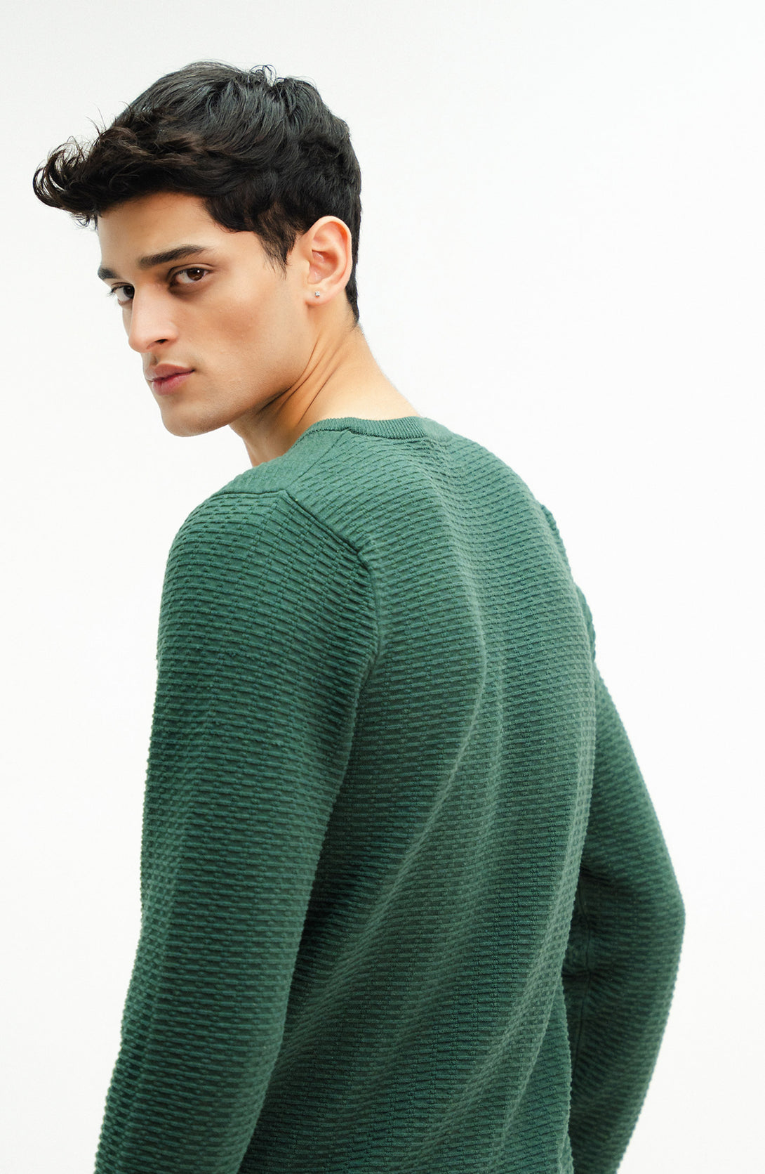 Cotton Sweater Textured – Cambridge Shop