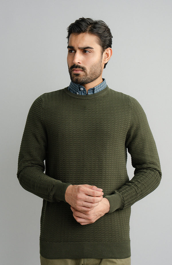 Cotton Sweater - Green