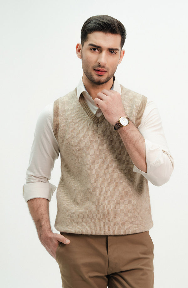 Lambs Wool - V Neck Designer Sweater
