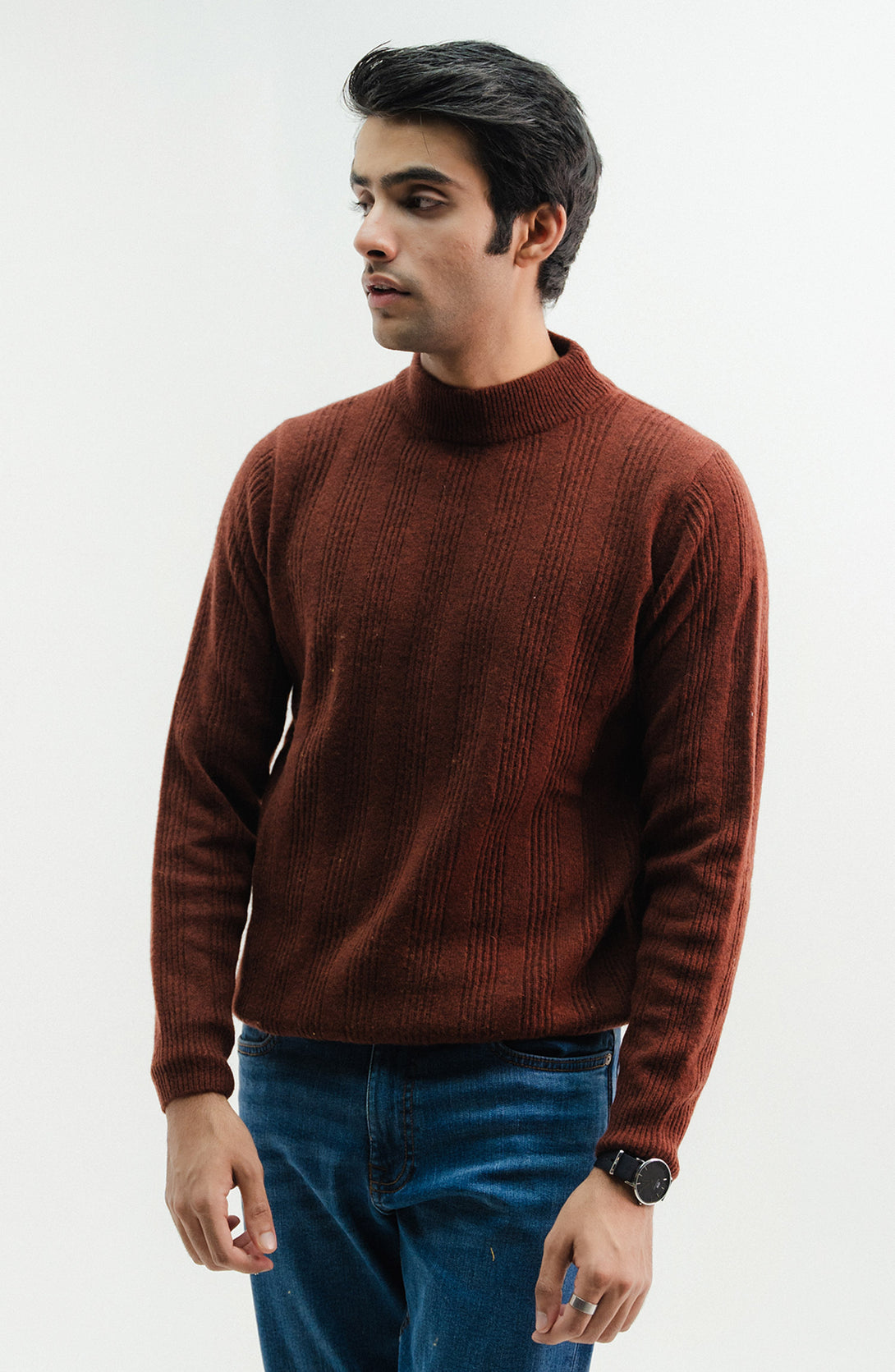 Lambs Wool - Designer Mock Neck Sweater – Cambridge Shop