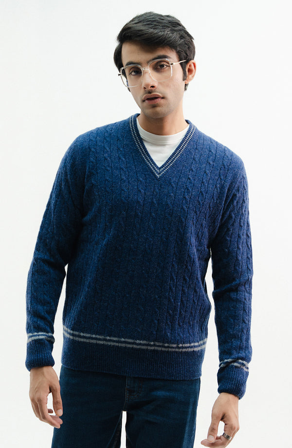 Lambs Wool - Cable Knit Sweater