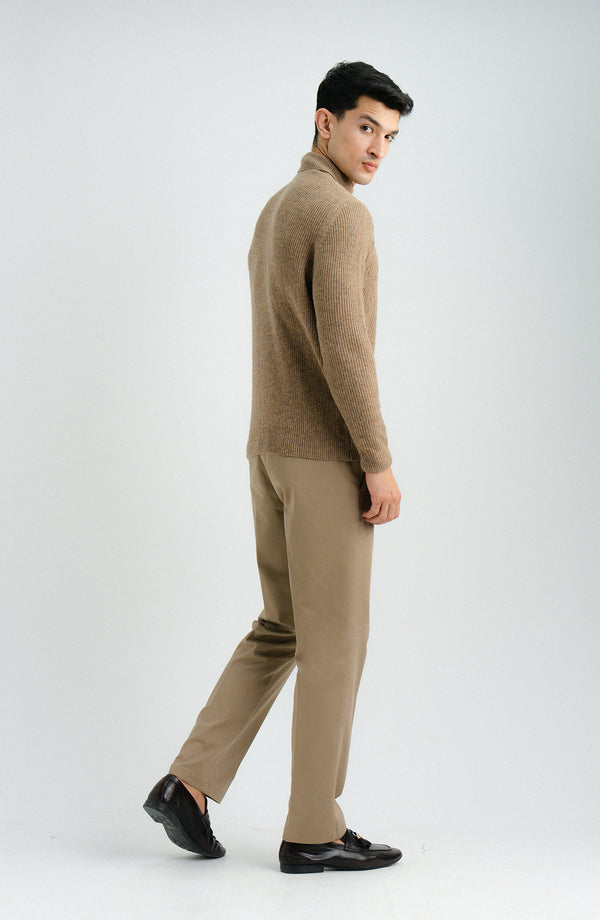 Lambs Wool Mock Neck-Full Sleeve