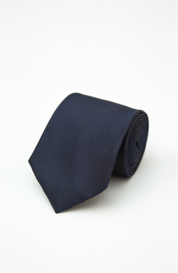 Microfibre Tie - Navy