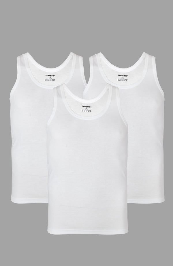 White Cotton Rib Sandos