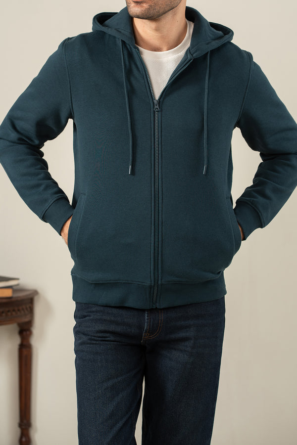 HOODIE ZIPPER HIDDEN POCKET