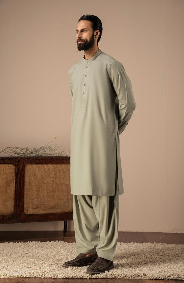 BASIC FANCY BAND COLLAR SHALWAR SUI