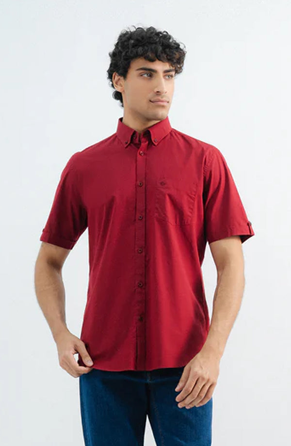 Half Sleeves Mill Dyed Shirt