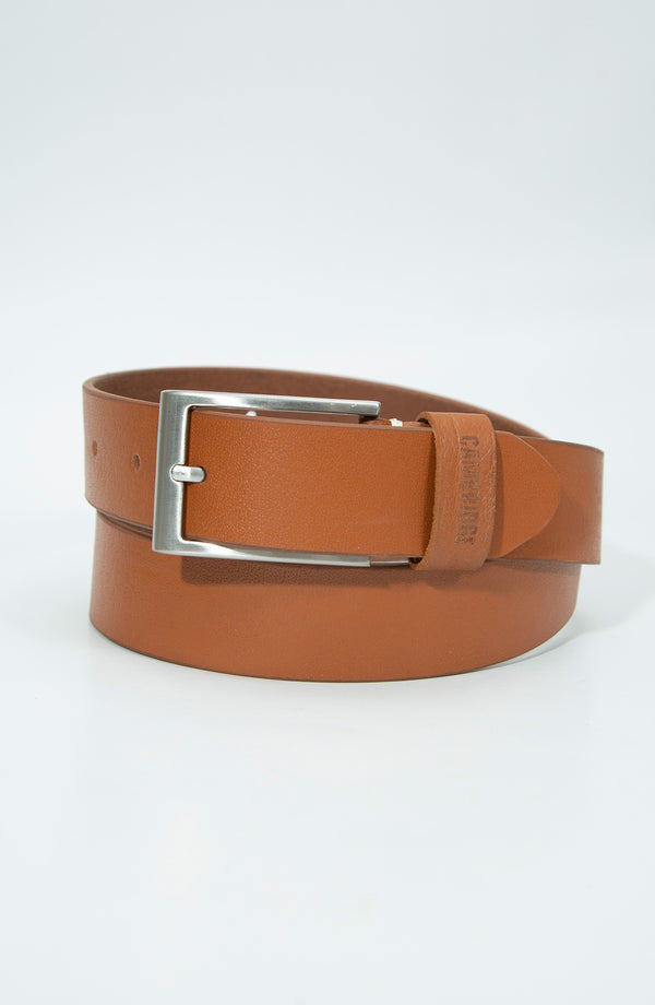 Casual Leather Belt - Tan