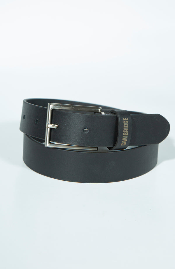 Casual Leather Belt - Black
