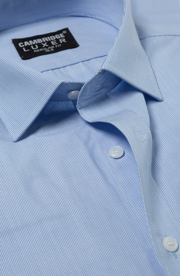 YARN DYED LUXER SHIRT - LIGHT BLUE