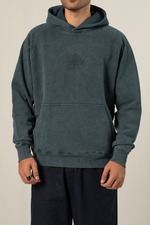 DROP SHOULDER ACID WASH HOODIE