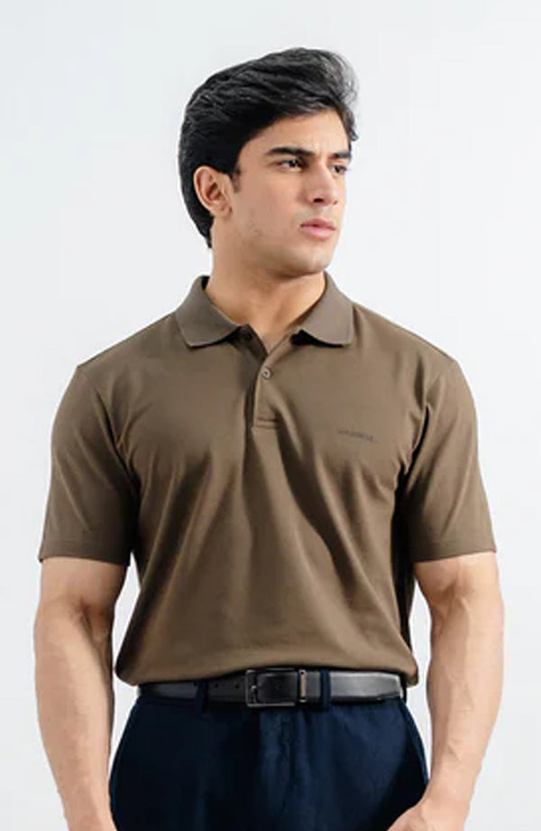 Performance Button Polo - Olive