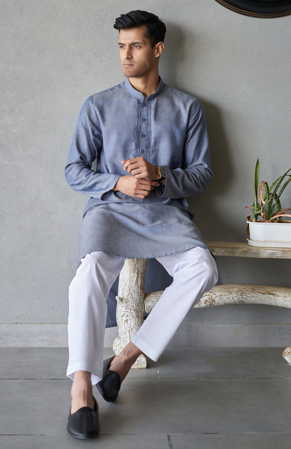 Embroidered Cotton Rangoli Kurta