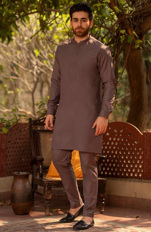 DARK GREY CLASSIC STITCH SUIT