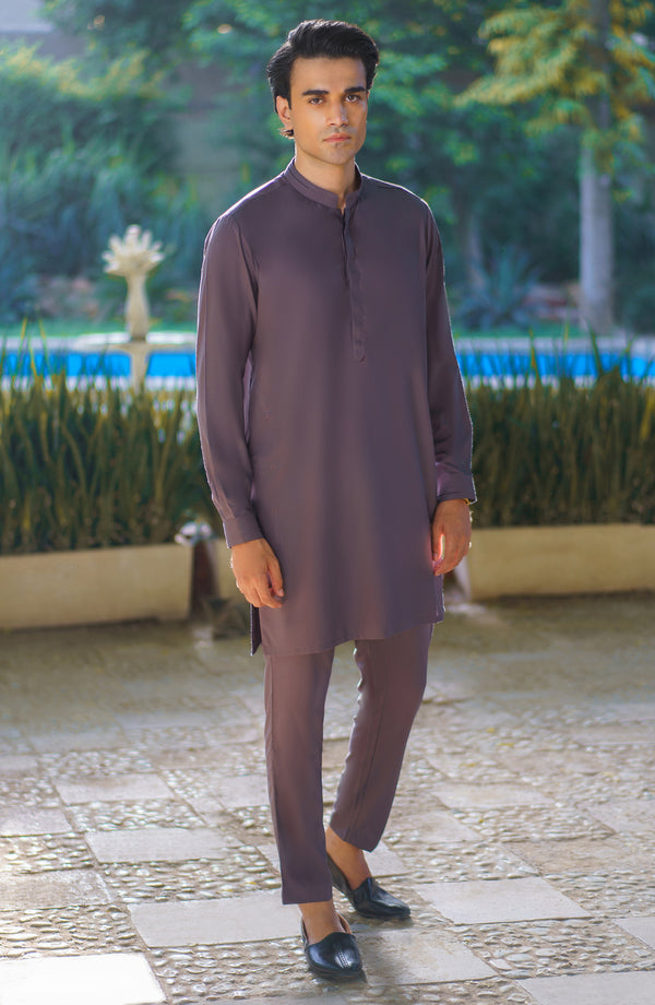 Grey Classic Stitch Suit