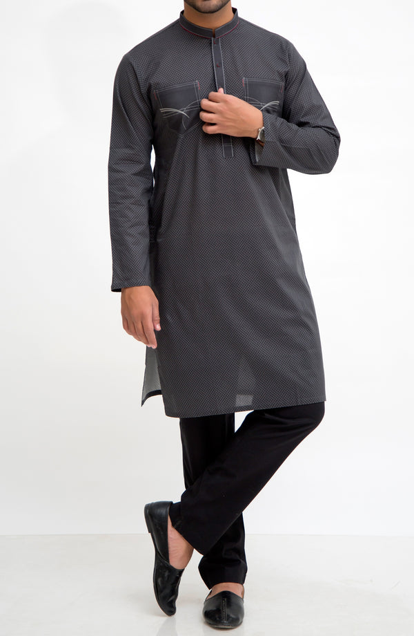 Dark Grey Kurta