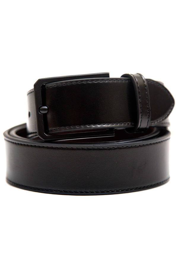 Black and Brown Reversible Leather Belt