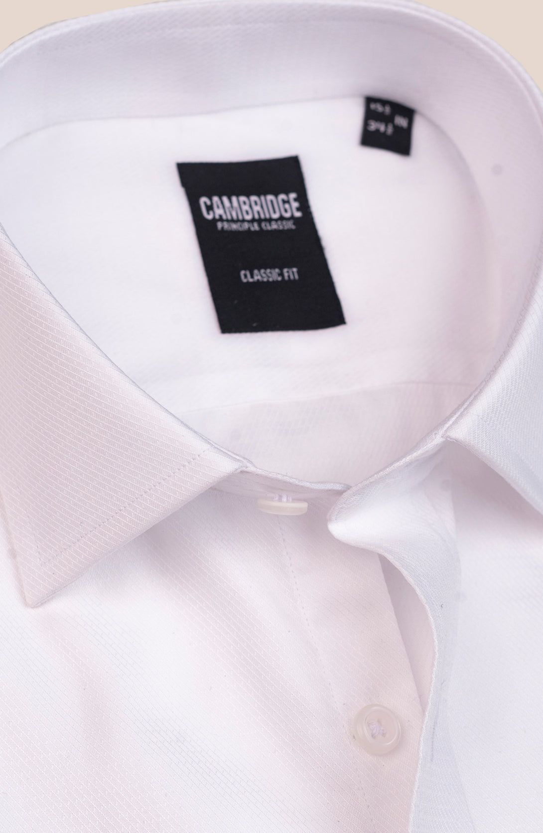 White Texture Dobby Shirt – Cambridge Shop
