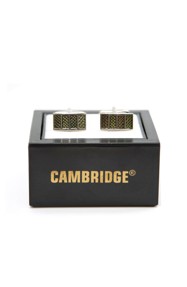 Fancy Green Textured Cufflinks