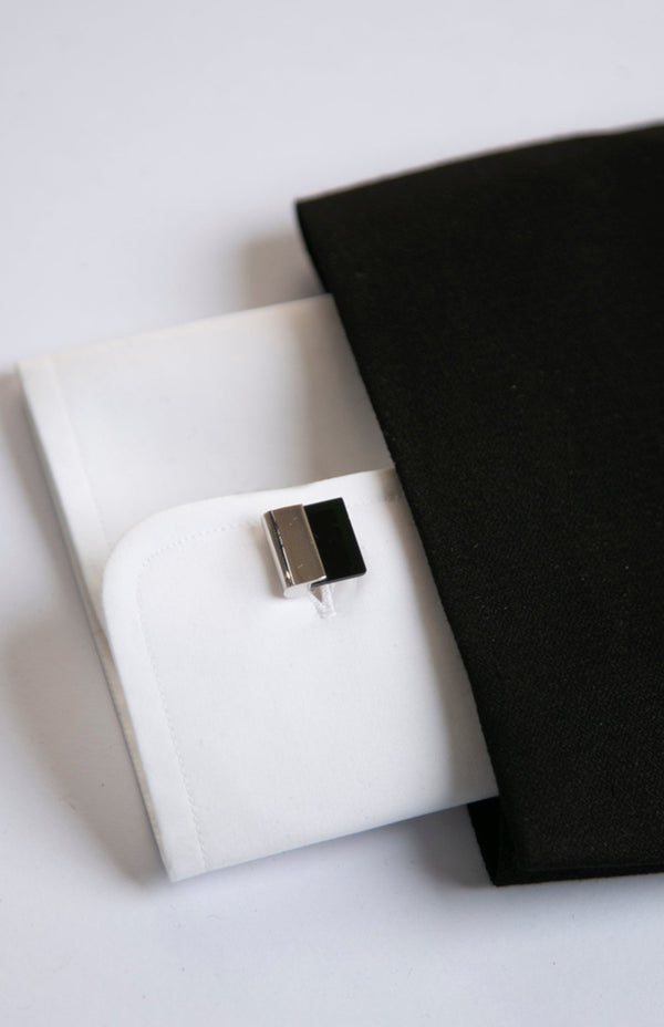 Black Silver Cufflinks