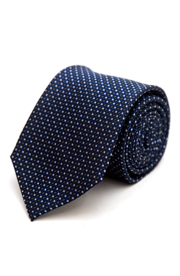 Blue Geometric Dots Tie (6537443934294)