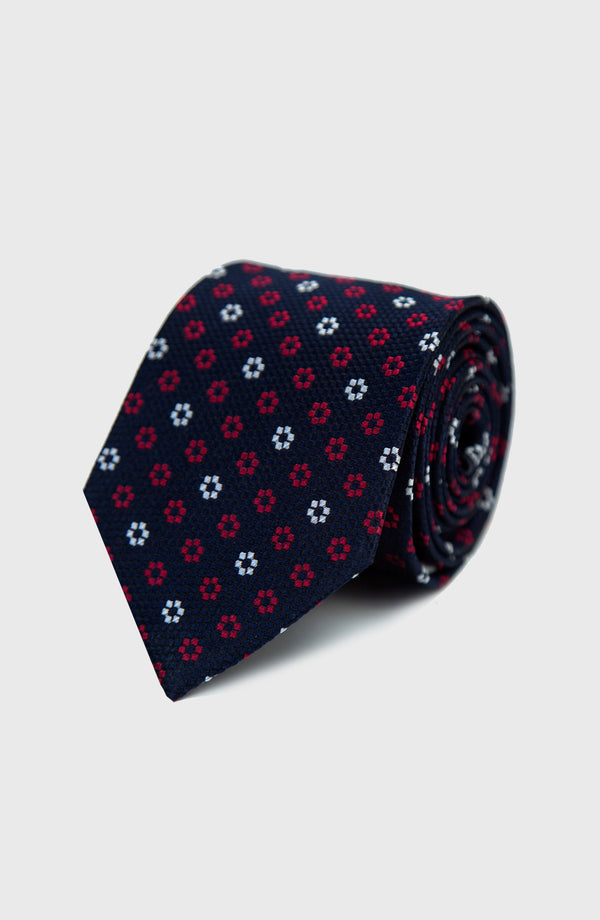 Contrast Flower Tie