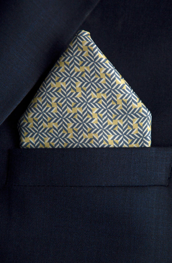 Geo Illusion Pocket Square
