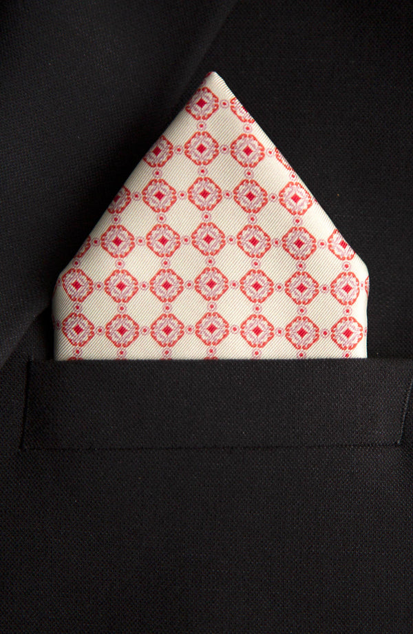 Decent Medallion Pocket Square