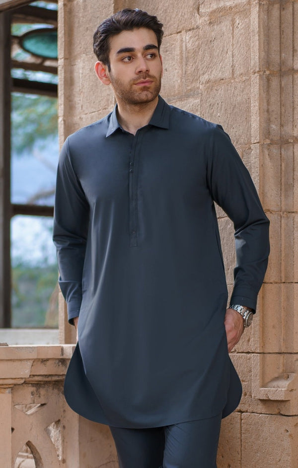 GREY CLASSIC STITCH SUIT