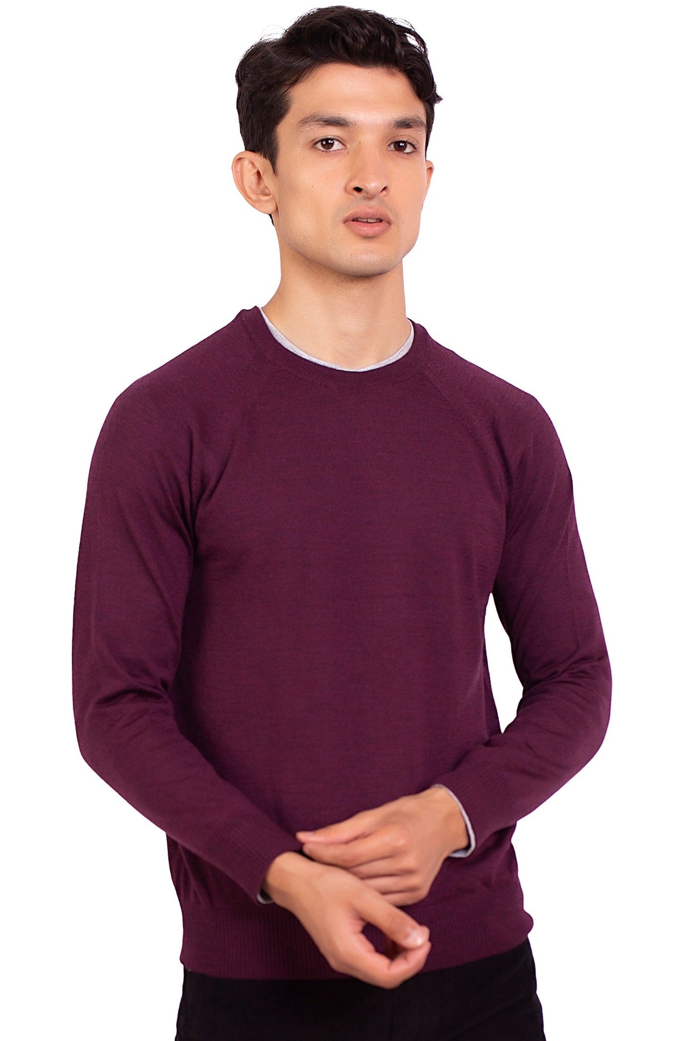 Merino Solid Crew Neck – Cambridge Shop