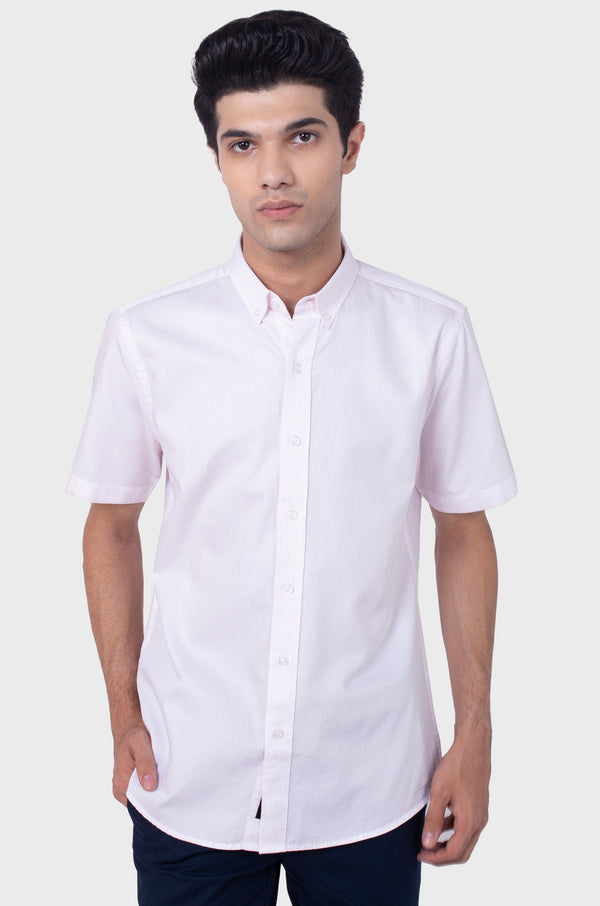 Yarn Dyed Shirt Slim Fit - White