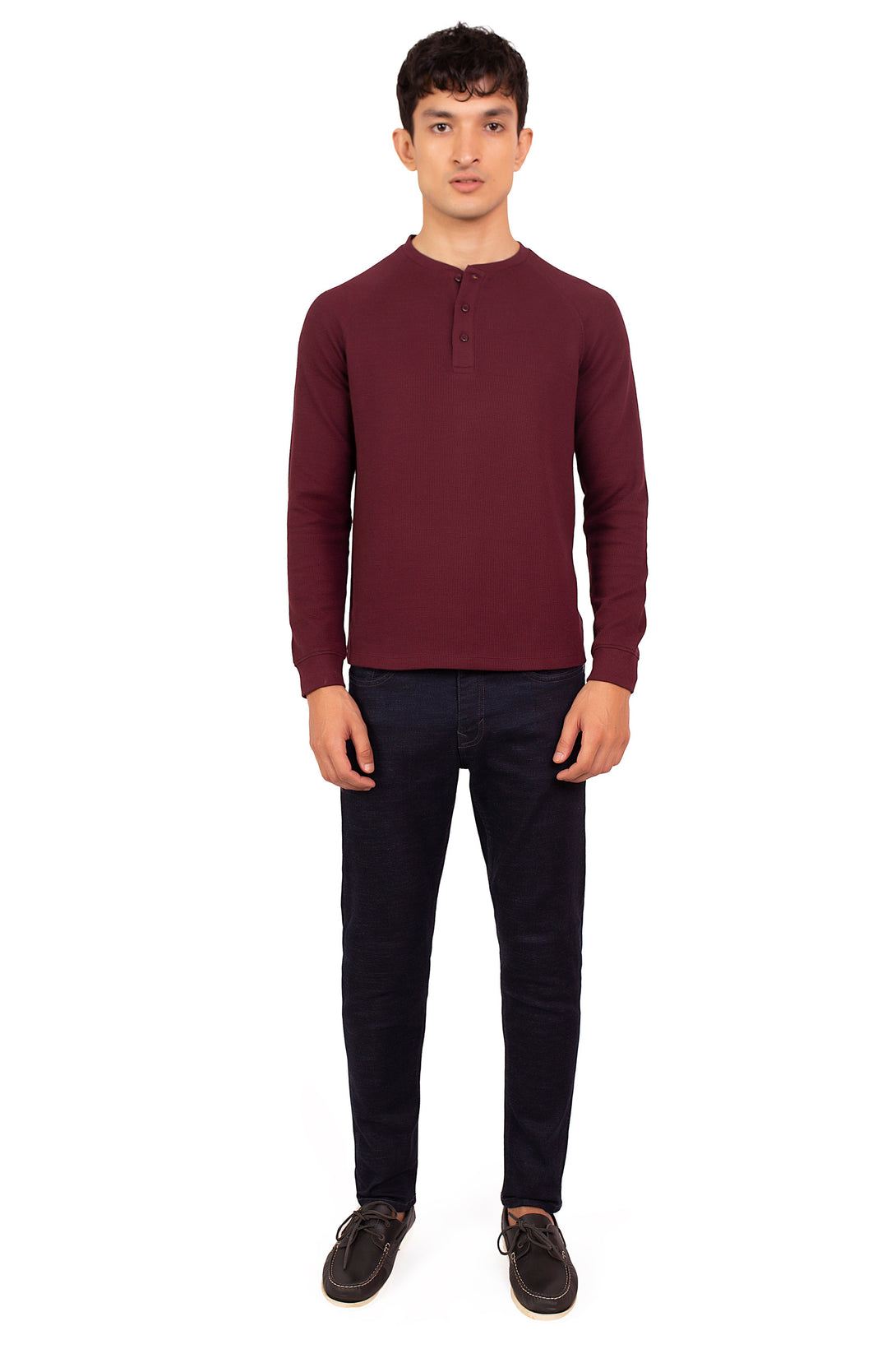 Solid Waffle Knit Tee Cambridge Shop