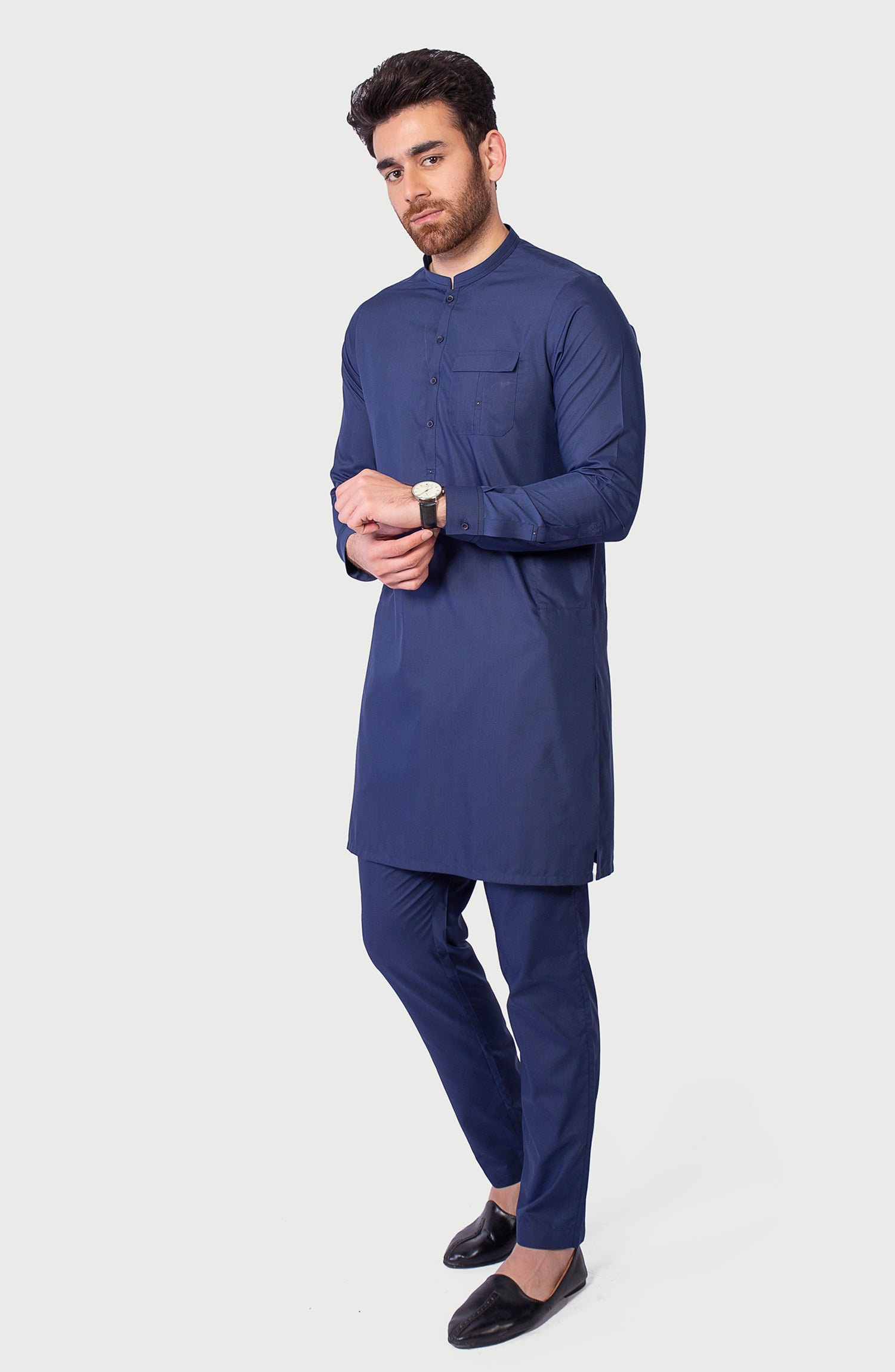 ROYAL BLUE CONTRAST STITCH SUIT – Cambridge Shop