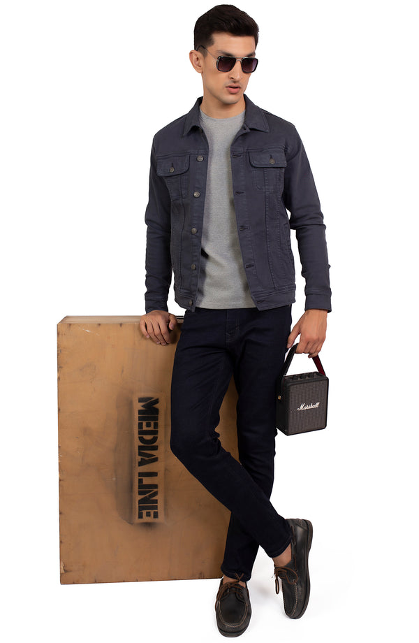 Garment Dyed Denim Jacket