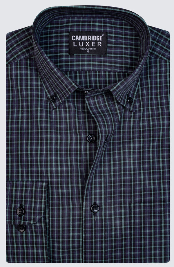 Green Black Tartan Shirt