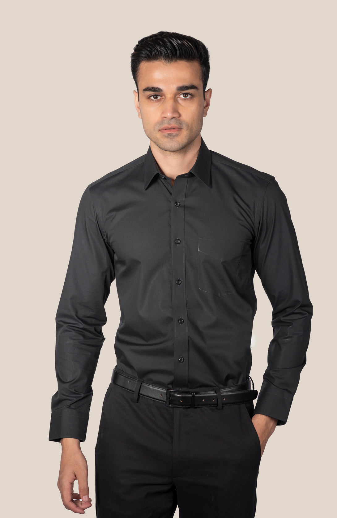 Black Plain Shirt – Cambridge Shop
