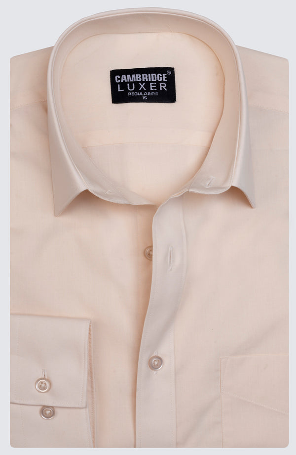 Cream Plain Shirt
