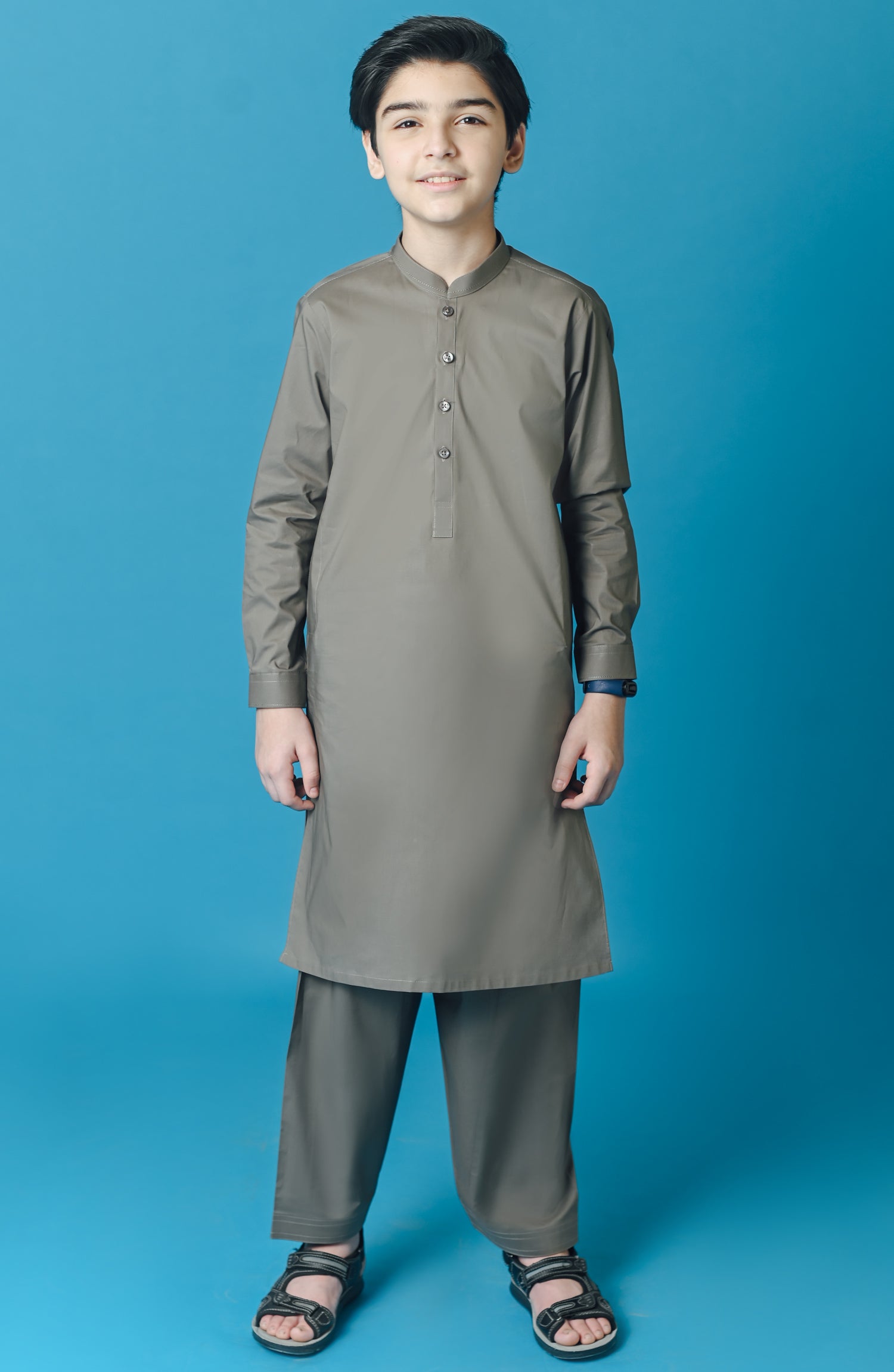 JUNIOR SHALWAR SUIT-LIGHT BROWN – Cambridge Shop